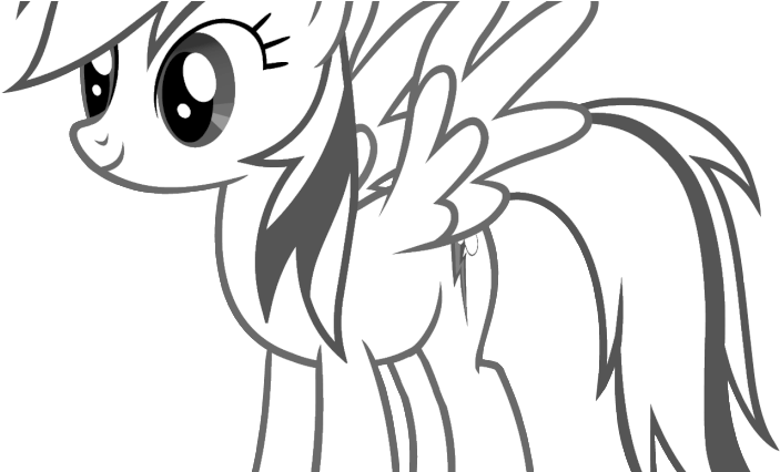 Rainbow - Dash - Coloring - Page - Little Pony Friendship Is Magic (750x425)