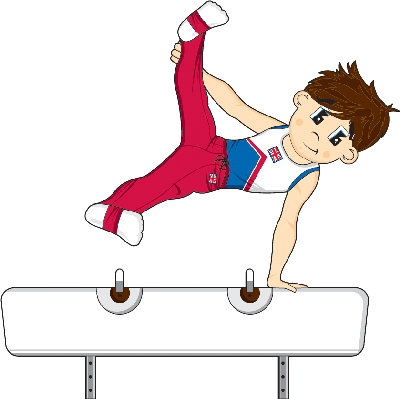 Gymnastics Clipart Transparent Background - Clipart Gymnast No Background (400x399)