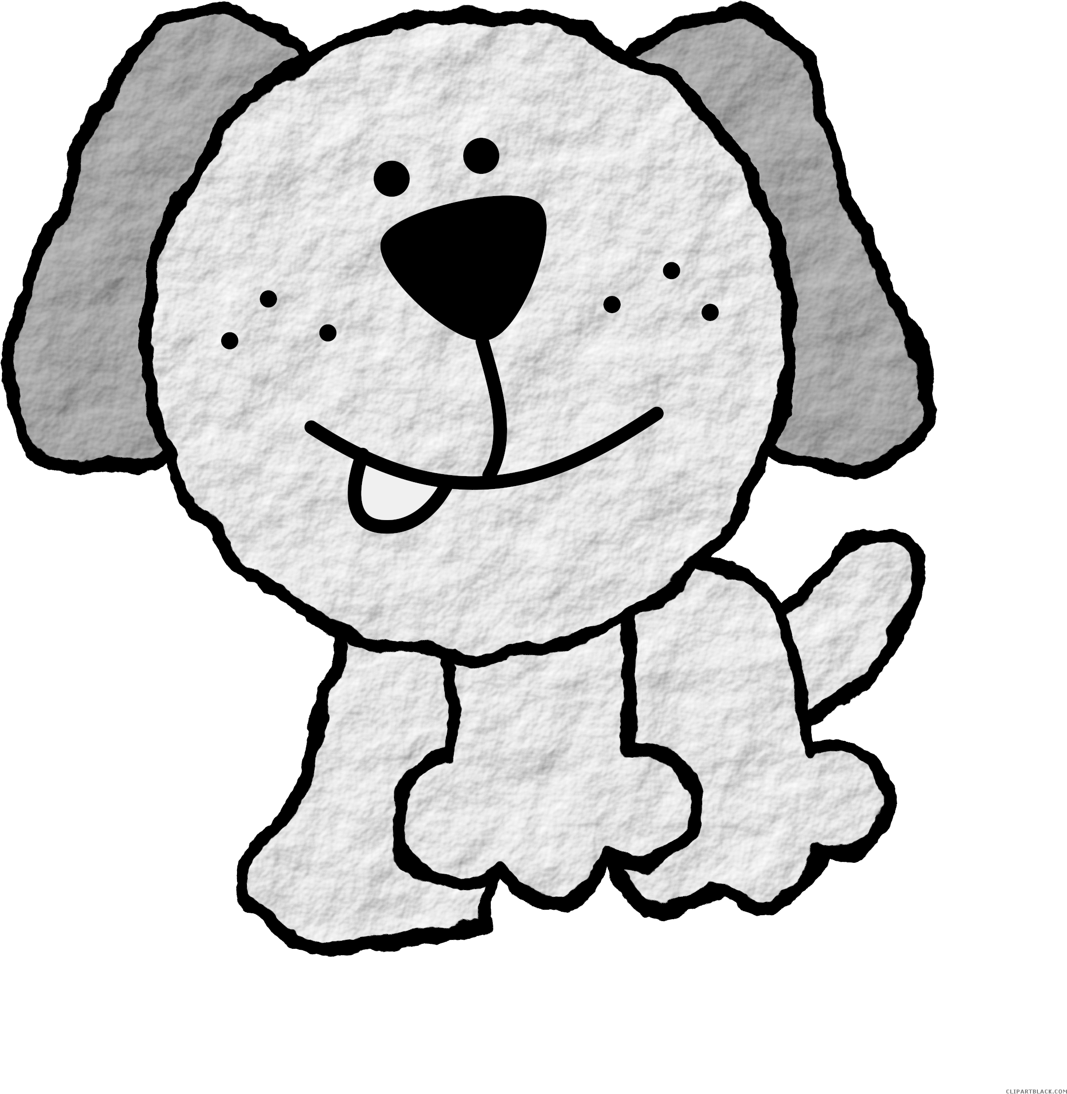 Dog Animal Free Black White Clipart Images Clipartblack - Three Legged Dog Shower Curtain (2449x2500)