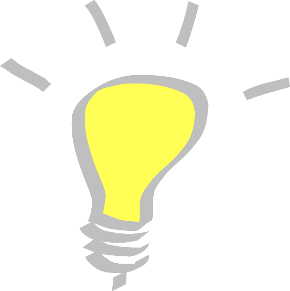 This Free Clip Arts Design Of Light Bulb - Idea Journal: Bright Ideas Black Cover With White Spine, (594x596)