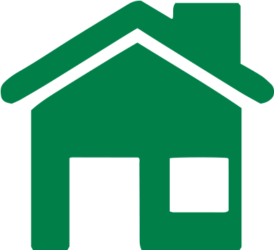 Bulb - Green Home Icon Png (409x408)