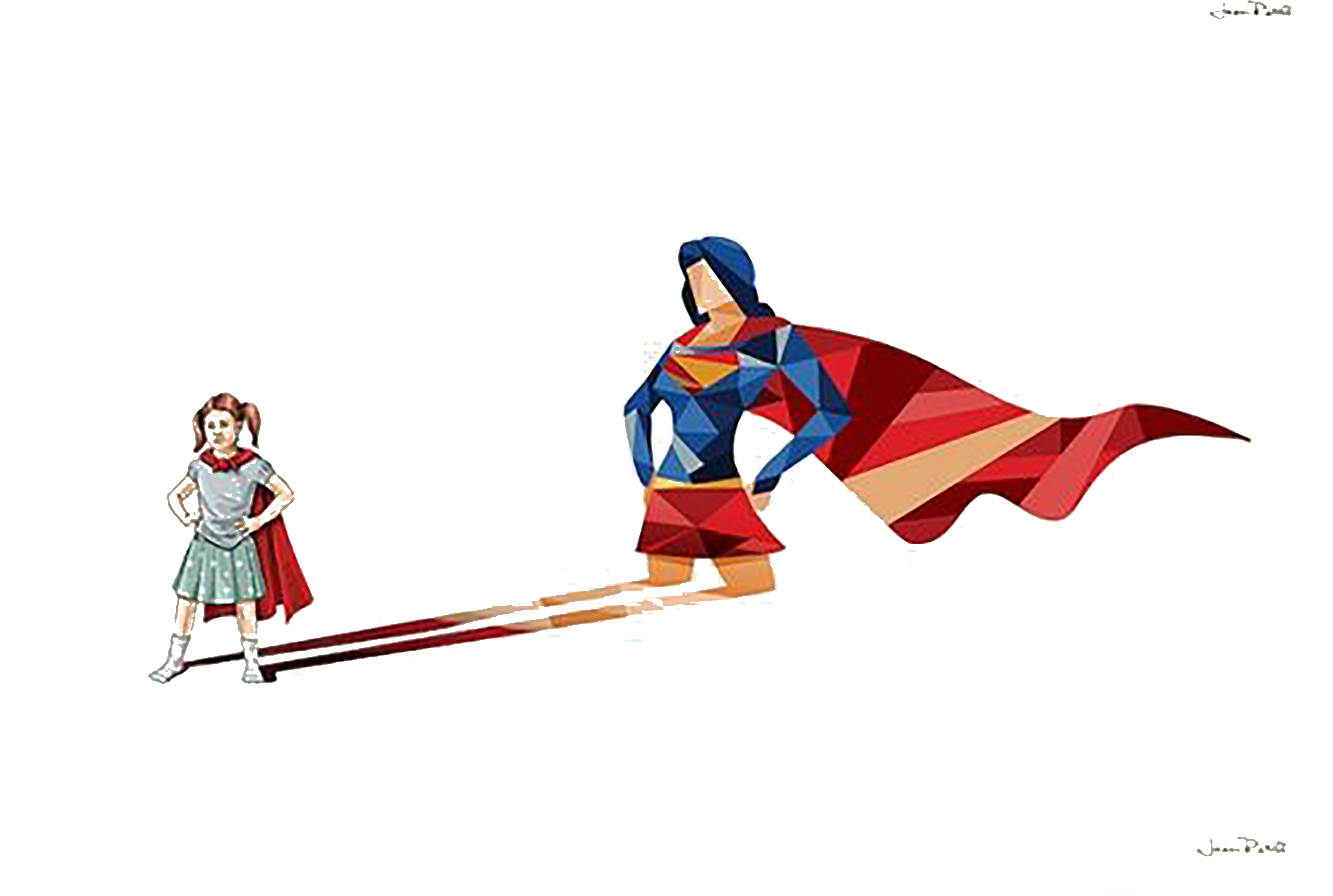 Superhero Child Art Illustration - Jason Ratliff Art (5669x4332)