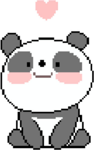 Panda Cute Tumblr Pixel Petsandanimals - Panda Cute (1024x768)