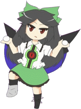 Tumblr Io Gif - Reiuji Utsuho Gif Touhou (500x374)