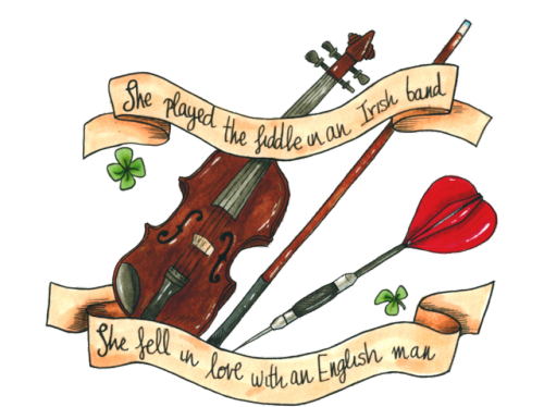 Ed Sheeran Draw - Ed Sheeran Galway Girl Lyric (500x411)