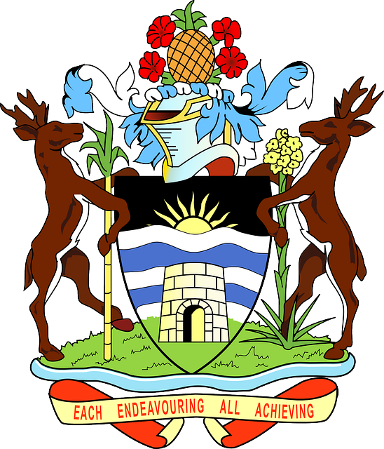 Animals, Food, Sun, Flowers, Castle, Deer, Pineapple - Antigua And Barbuda Government (548x640)