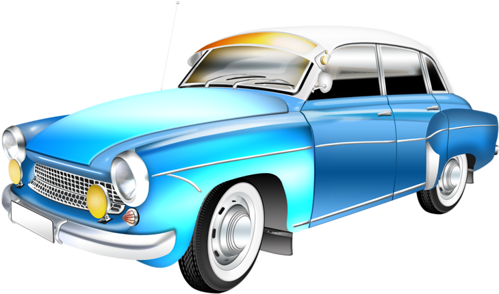 Sports Car Clip Art Classic Car Blue - Car (800x450)