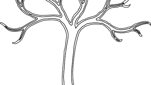 Dead Tree Clipart - Coloring Book (480x272)