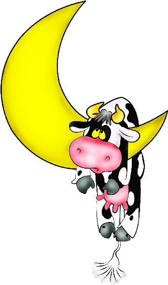 Cute Cartoon Cow - Tattoo (600x600)