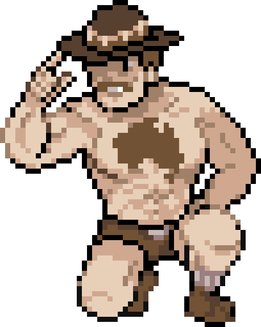 Saxton Hale Is A Member Of The Fochun Elite Four - Pokemon Clover Elite 4 (510x640)