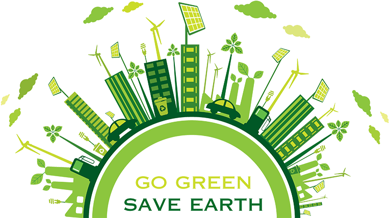 Reused A Facade Of Mine For This Quick Idea - Poster On Go Green Save Earth (800x440)