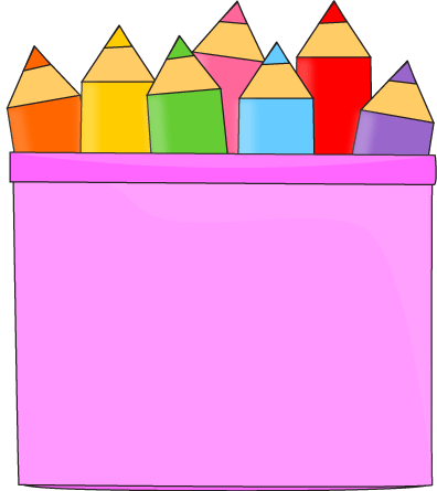 Pencil Clip Art - Coloured Pencils Clip Art (396x445)