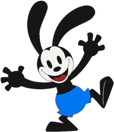 Oswald The Lucky Rabbit Clipart Art - Oswald The Lucky Rabbit Canned (441x512)