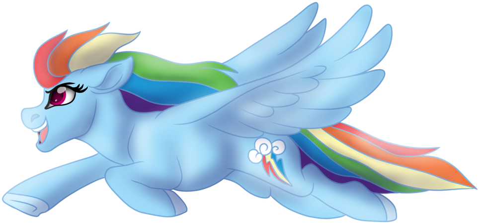 Rainbow Dash Fan Art By Spirit Productions On Deviantart - Cartoon (1024x484)