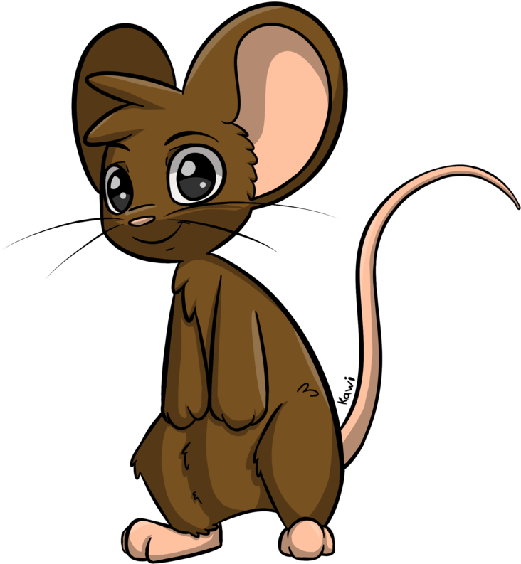 Free Line Mouse By Kawinya - Cartoon (862x928)