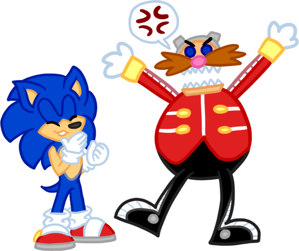 Oh Eggman, You're Too Annoying By Heartinarosebud - Cartoon (977x818)