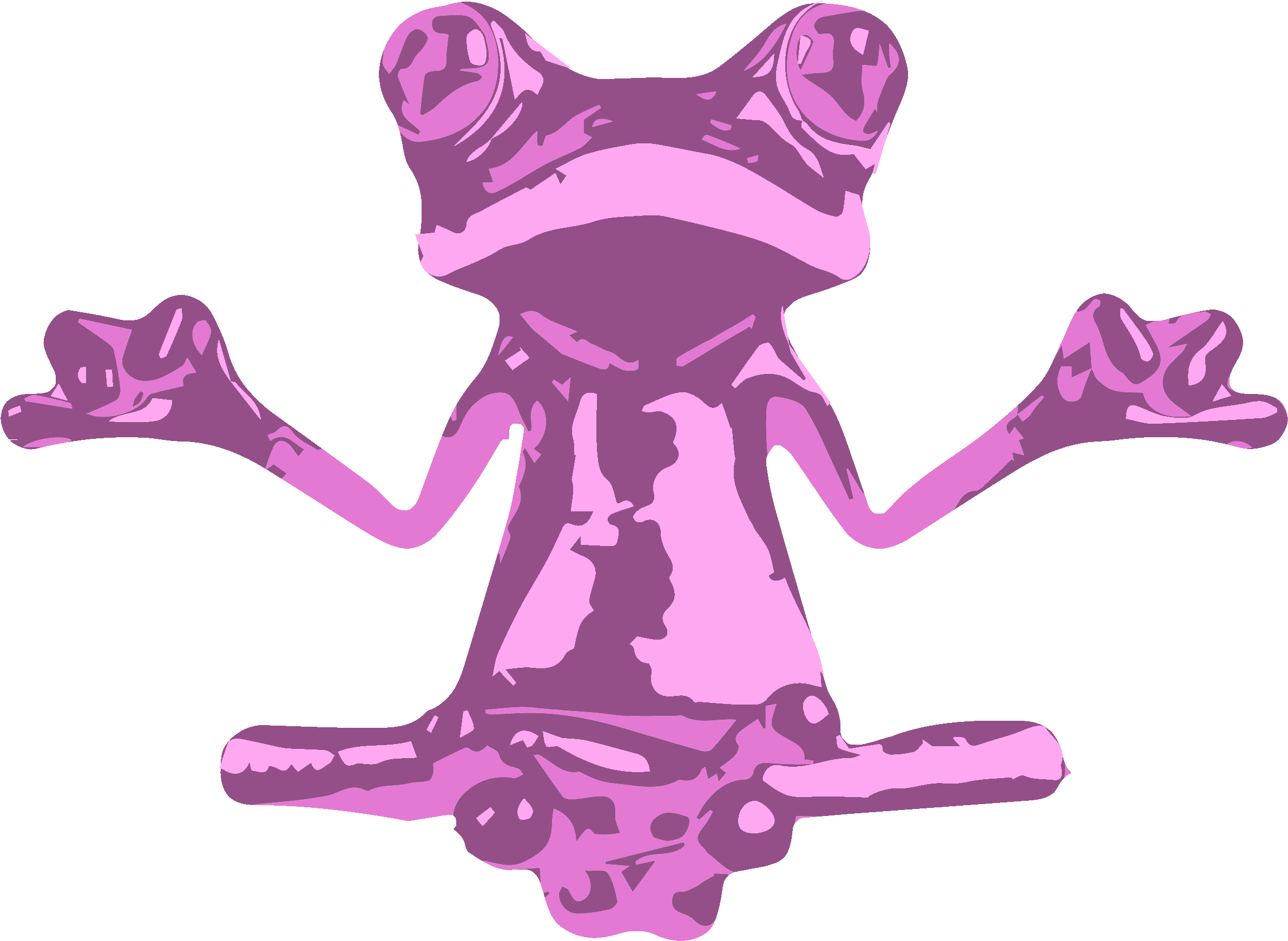 Rave Bunny - Frog In Yoga Pose (2479x1936)