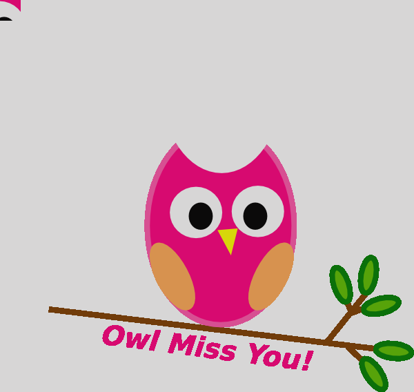 Miss You Clip Art Frog Free Frog Thank You Clipart - Owl Clip Art (600x568)