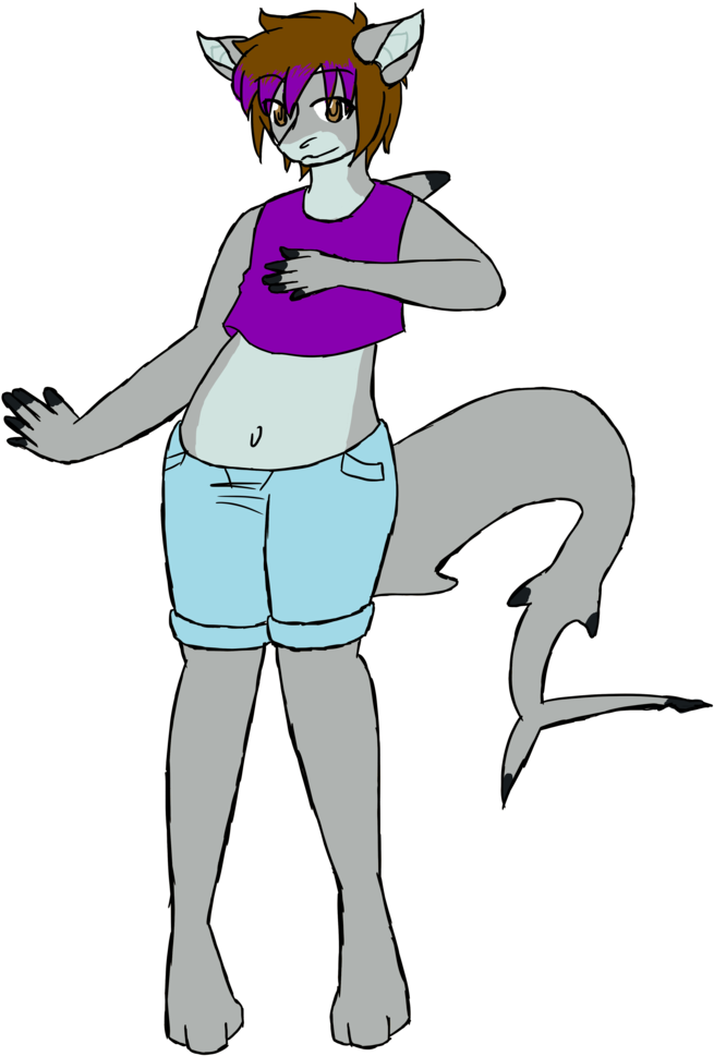 Blacktip Reef Shark Gift Design By Prince-galaxii - Cartoon (1024x1024)