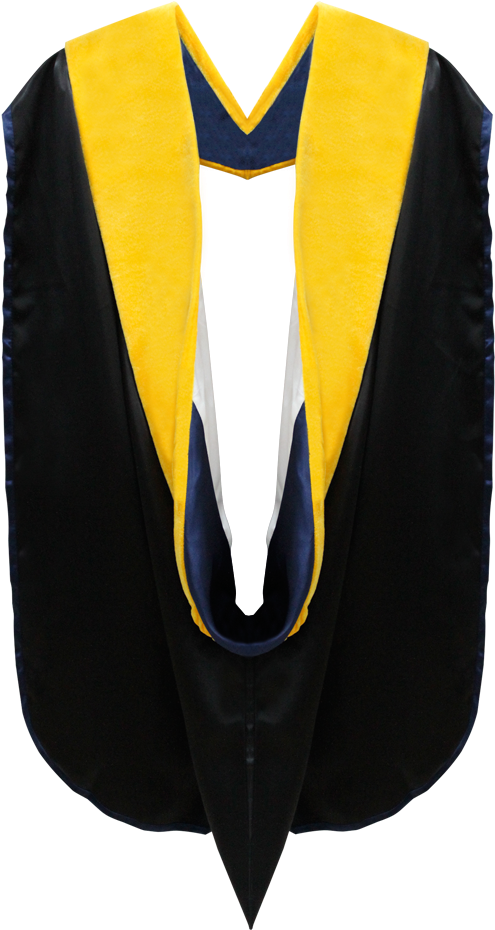 Hood Clipart Graduation - Graduation Gown Png (1000x1000)