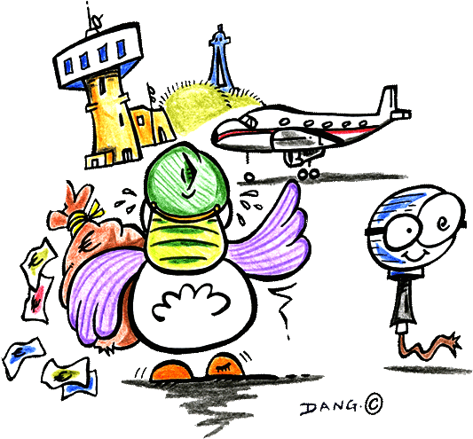 Une Illustration De Dang Pour Les Livres Et Coloriages - Cartoon (600x527)