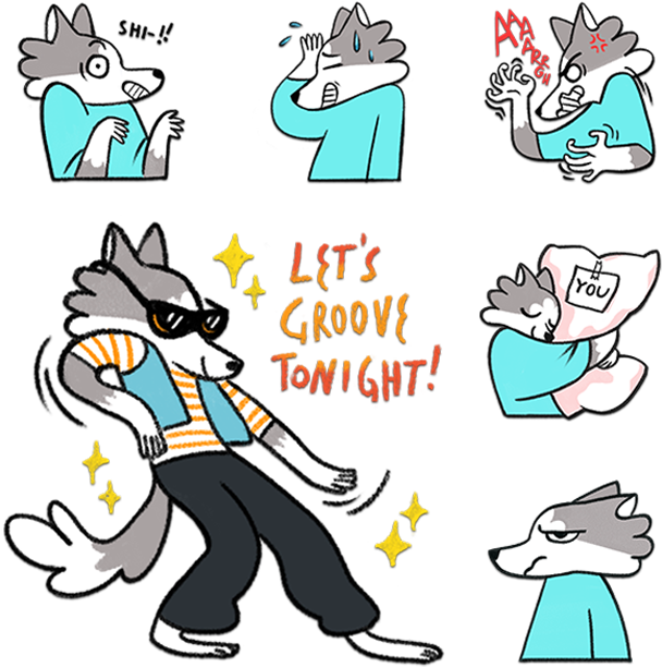 Or Click Here To Add All Stickers - Cartoon (725x624)