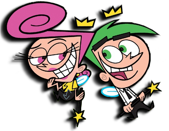 Fairly Oddparents Cosmo And Wanda Image - Fairly Odd Parents Stickers (599x441)
