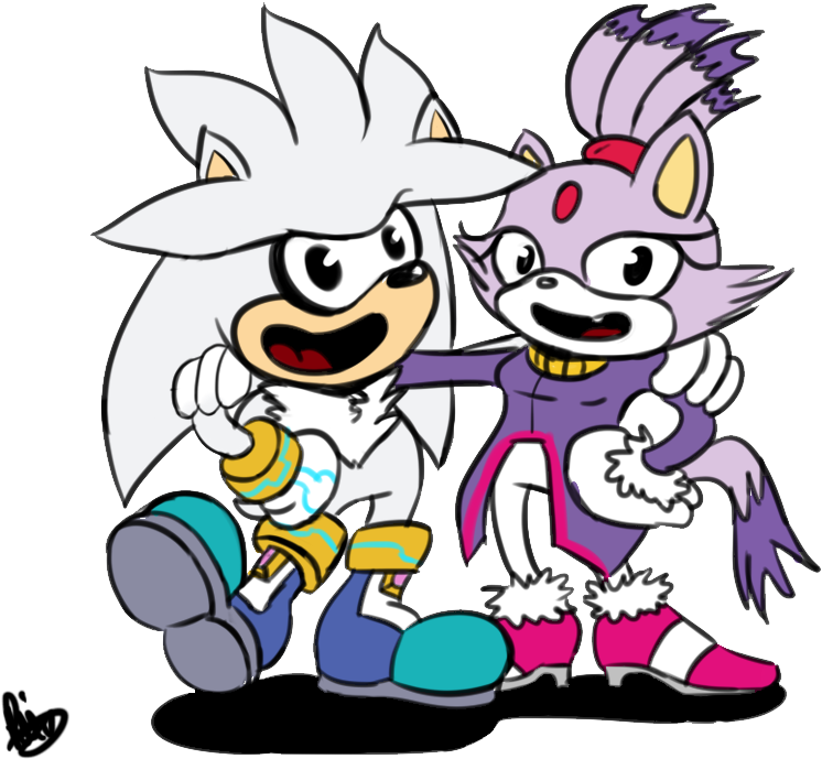 Silver And His Pal Blaze By Phinbella-flynn - Cartoon (858x718)