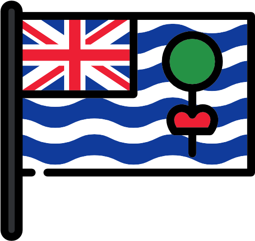 British Indian Ocean Territory Free Icon - 21cm ミニ・黒ポール・国旗 フィジー共和国(republic Of Fiji 斐濟)・national (512x512)