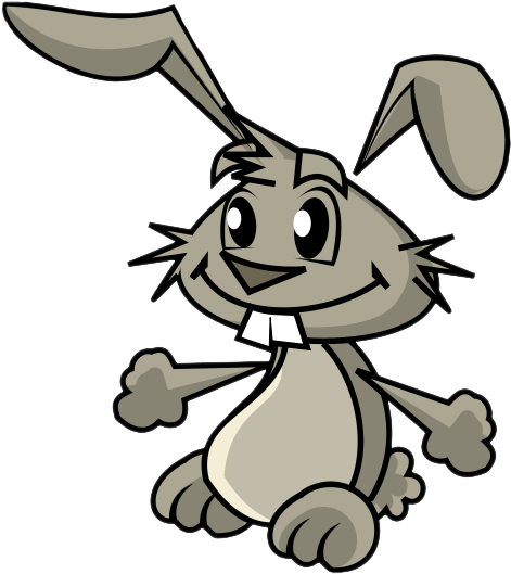 Bunny Clipart Free - Cartoon (471x529)