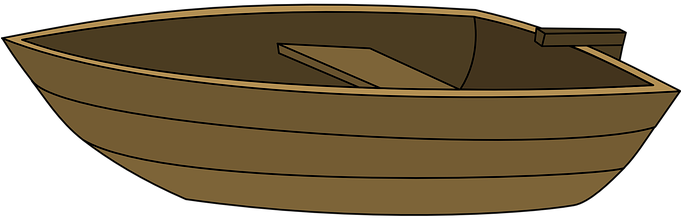 Row Boat Clipart Transparent Background - เรือ พาย การ์ตูน Png (680x340)