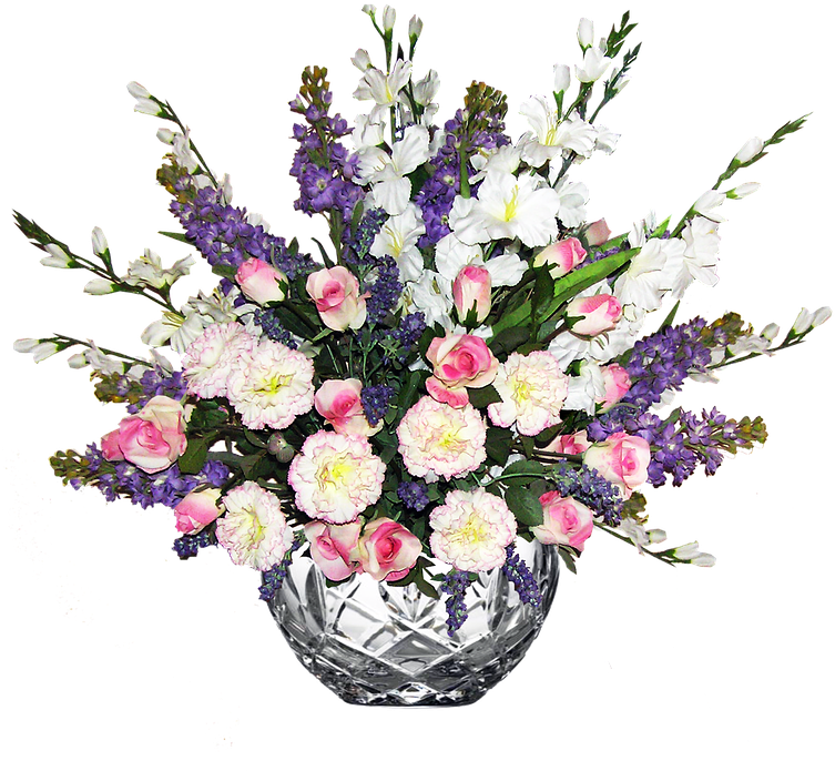 Cartoon Bouquet Of Flowers - Royal Doulton 'dorchester' Votive Candle Holder (775x720)