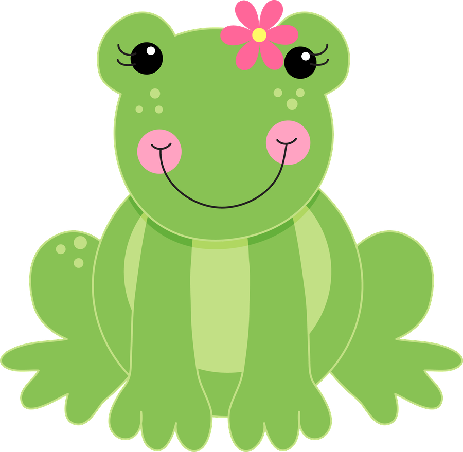 Make A Felt Frog - Frog With A Bow Clipart (900x879)