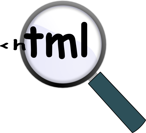 Magnifying Glass Clip Art At Clker - Sign (600x547)