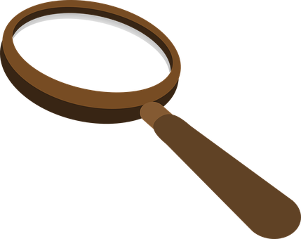 Magnifying Clipart Lup - Magnifying Glass Clipart Png Transparent (429x340)