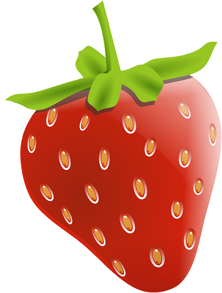 Free Clipart, Animations And Even A Few Vector Graphics - Cartoon Strawberry (454x616)