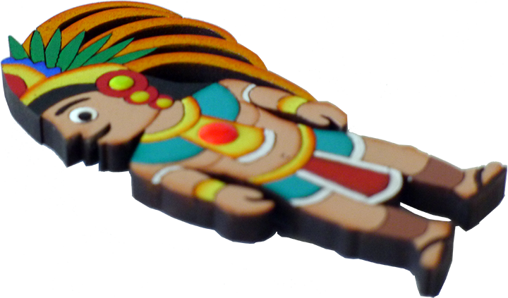 Danzante Wooden Magnet - Illustration (720x423)