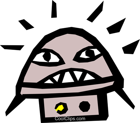 Alien Royalty Free Vector Clip Art Illustration - Alien Royalty Free Vector Clip Art Illustration (480x421)