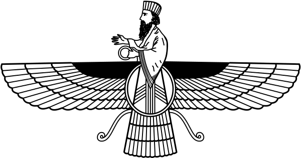 320 × 183 Pixels - Zoroastrianism Symbol (640x366)