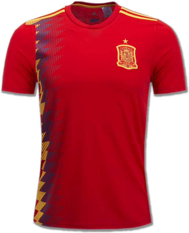 Spain Football Jersey Home 2018 Fifa World Cup - Spain World Cup Jersey (900x1200)