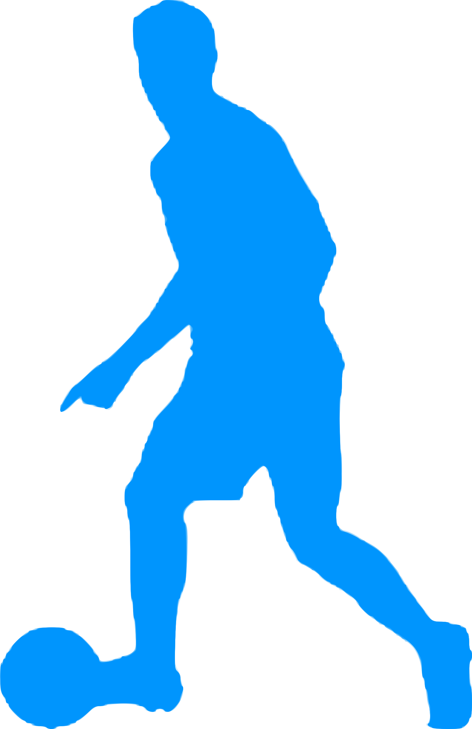 Silhouette Football 30 - Football Icon Png (1554x2400)