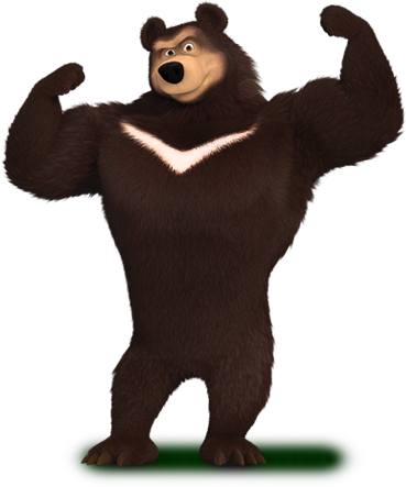 Http - //mashabear - - Masha And The Bear Bear (369x443)
