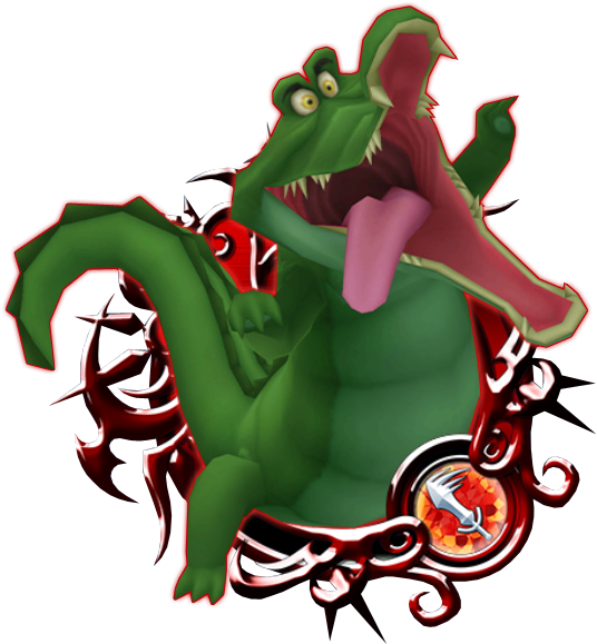 Crocodile Kingdom Hearts Unchained Χ - Stained Glass Medals Khux (558x600)
