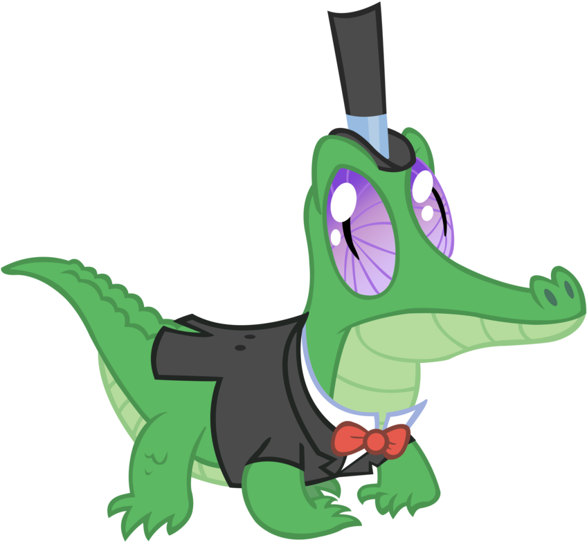 Gummy In His Tux And Loving It By Star-burn - Alligator In A Tux (894x894)