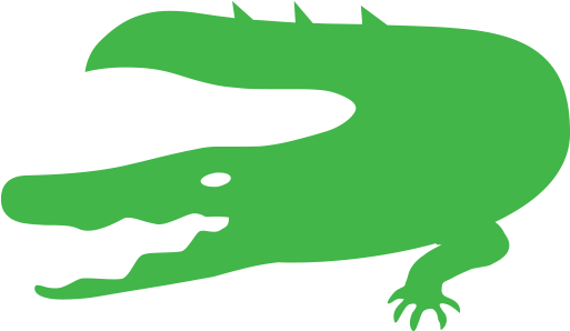 Crocodile Emoji - Illustration (512x512)