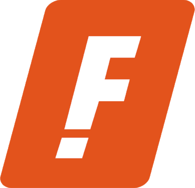 F Icon Orange Solid - Icon (390x375)