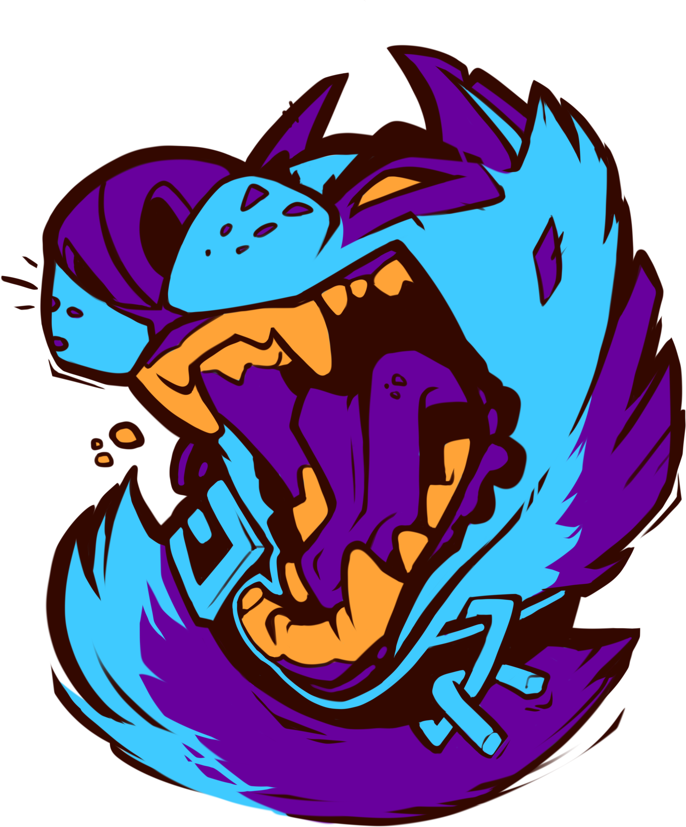 Image Of "bad Dog" Sticker - Sticker (3000x3400)