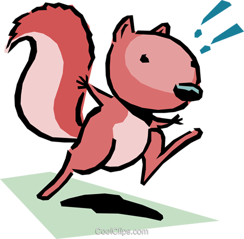 Cartoon Squirrel Royalty Free Vector Clip Art Illustration - Little Bernice Animal Book: Early Responsibility [book] (480x469)