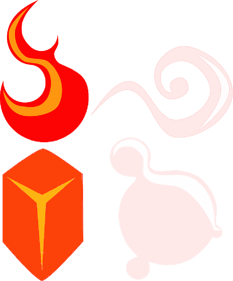 Air, Earth, Elements, Fire, Symbol, Water - Four Elements Png (800x966)