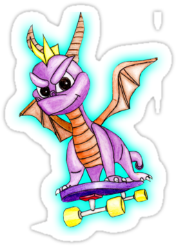 Artist's Description - Spyro The Dragon Drawings (375x360)